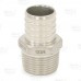 1" PEX x 3/4" Male Threaded Adapter, 304 St. Steel (Lead-Free)