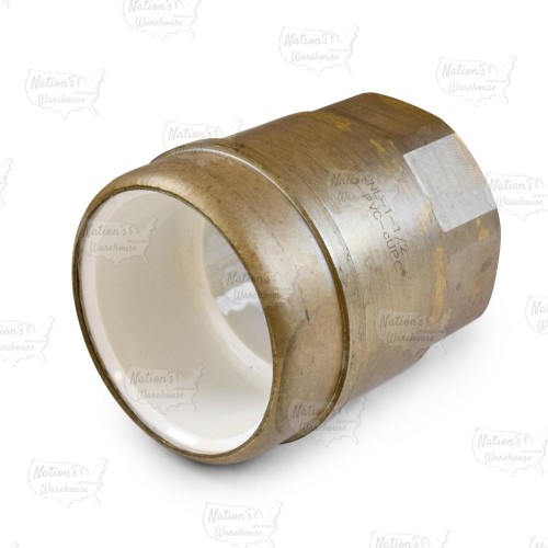 2" PVC x 2" FIP (Female Threaded) Brass Adapter, Lead-Free