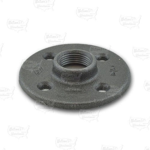 3/4" Black Floor Flange (Imported)