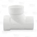 3" PVC DWV Sanitary Street Tee (Spigot x Socket x Socket)