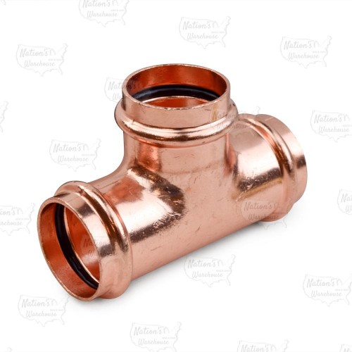 1-1/4" Press Copper Tee, Imported