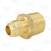 1/2" Flare x 3/4" Male NPT Threaded Brass Adapter