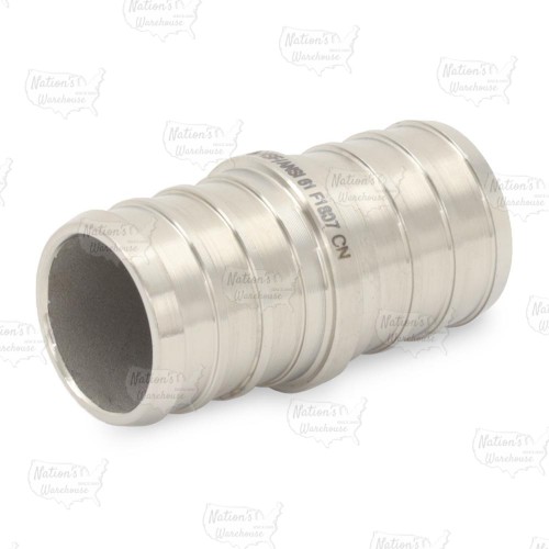 3/4" PEX x 3/4" PEX 304 St. Steel Coupling (Lead-Free)..