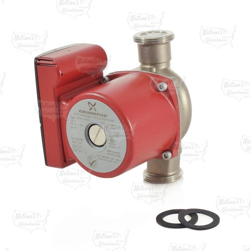 Grundfos 59896781 3-Speed Stainless Steel Circulator Pump w/ IFC, 1-1/4" Union, 1/8HP, 115V