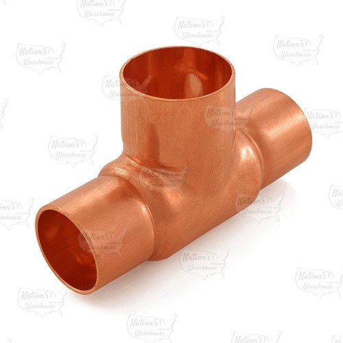 1" x 1" x 1-1/4" Copper Tee