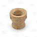 1/2" x 3/8" FPT Brass Coupling, Lead-Free