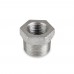 3/4" x 1/2" 304 Stainless Steel Hex Bushing, MNPT x FNPT threaded