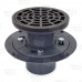 Round PVC Shower Tile/Pan Drain w/ Oil Rubbed Bronze Strainer, 2" Hub x 3" Inside Fit (less test plug)