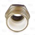 1-1/4" PVC x 1-1/4" MIP (Male Threaded) Brass Adapter, Lead-Free