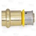 1/2" PEX Press x 1/2" ProPress Adapter, Lead-Free Bronze