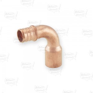 3/4” PEX x 3/4” Copper Fitting Elbow, Lead-Free, Copper