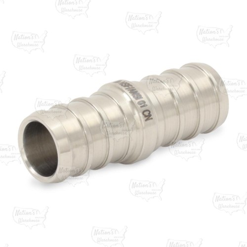 1/2" PEX x 1/2" PEX 304 St. Steel Coupling (Lead-Free)..