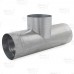 8" Galvanized Flue Tee, 24" Length, 24 GA..