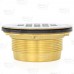 2" Hub, No-Calk (Slip-Fit) Brass Shower Base/Module Drain w/ Snap-in Strainer