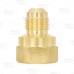 3/8" Flare x 1/2" Female NPT Threaded Brass Adapter