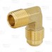 3/8" Flare x 1/4" MNPT Brass 90° Elbow