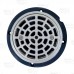 Round PVC Shower Tile/Pan Drain w/ Matte St. Steel Strainer, 2" Hub x 3" Inside Fit (less test plug)