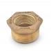 1-1/4" MPT x 1" FPT Brass Bushing, Lead-Free