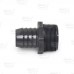 1-1/4" Barbed Insert x 1-1/2" Male NPT Threaded PVC Reducing Adapter, Sch 40, Gray