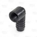 1" Barbed Insert x 3/4" Female NPT 90° PVC Reducing Elbow, Sch 40, Gray