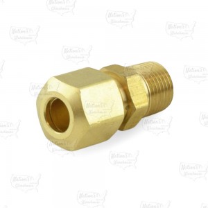 1/4" OD x 1/8" MIP Threaded Compression Adapter, Lead-Free