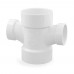 3" x 2" PVC DWV Double Sanitary Tee