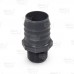 1-1/2" Barbed Insert x 1" Male NPT Threaded PVC Reducing Adapter, Sch 40, Gray