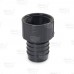 1-1/2" Barbed Insert x 1-1/2" Female NPT Threaded PVC Adapter, Sch 40, Gray