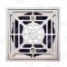 Square PVC Shower Tile/Pan Drain w/ Matte St. Steel Strainer, 2" Hub x 3" Inside Fit