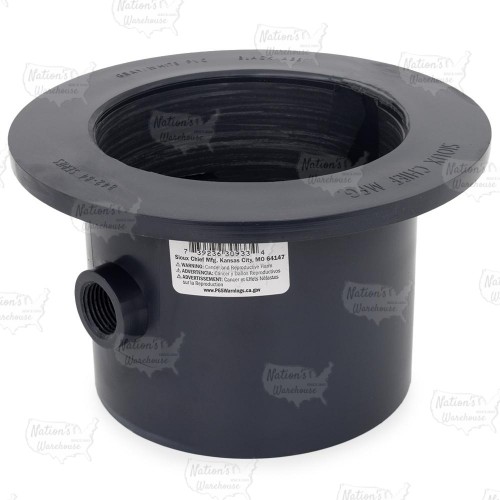 Trap Primer Adapter w/ 1/2" FIP port, 4" PVC Hub