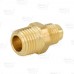 1/4" Flare x 1/4" Male NPT Threaded Brass Adapter