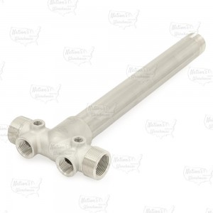 1-1/4" MPT x 15-7/8" Solid 304 Stainless Steel Well Tank Tee, Extra Long