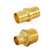 Brass Crimp PEX Fittings