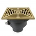 FinishLine Adjustable Floor Drain Complete Assembly, Square, Nickel-Bronze, 3" Cast Iron No-Hub