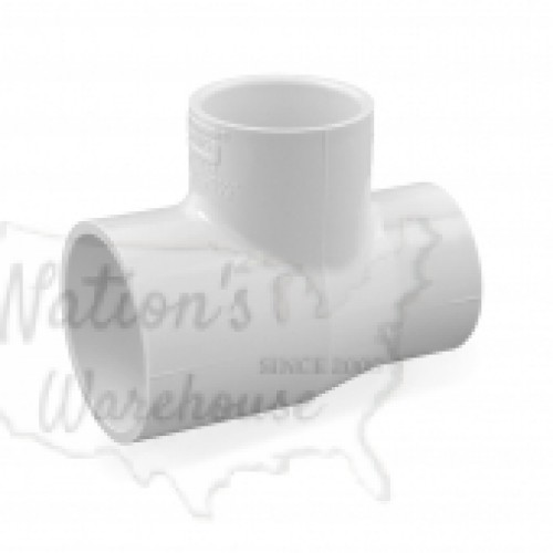 2" x 1-1/2" x 1-1/2" PVC DWV Sanitary Tee