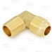 1/2" Flare x 3/8" MNPT Brass 90° Elbow