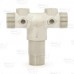 1-1/4" MPT x 4-1/2" Solid 304 Stainless Steel Short Well Tank Tee