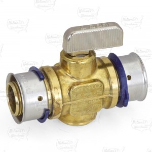 3/4" PEX Press Ball Valve, Lead-Free Bronze