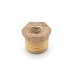 1/2" MPT x 1/4" FPT Brass Bushing, Lead-Free