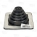 1/4" - 2-1/2" dia. Pipe, Master Flash Profiled/Corrugated Metal Roof Flashing, 4.5" x 4.5" base