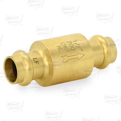 Spring swing check valve 1/2" press lead free