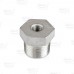 3/4" x 1/8" 304 Stainless Steel Hex Bushing, MNPT x FNPT threaded