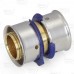 3/4" PEX x 3/4" PEX Press Coupling, Lead-Free Bronze