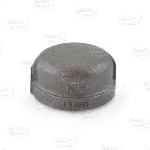 1-1/4" Black Cap (Imported)