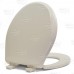 Bemis 200E4 (Bone) Premium Plastic Soft-Close Round Toilet Seat