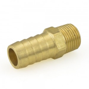 5/8” Hose Barb x 3/8” Male Threaded Brass Adapter