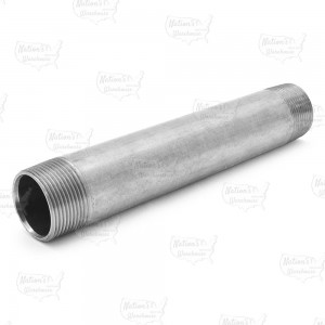 1-1/4" x 12" Stainless Steel Pipe Nipple