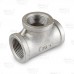 1" 304 Stainless Steel Tee, FNPT threaded