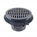 LittleMax Round PVC Floor Drain, 4" PVC Hub