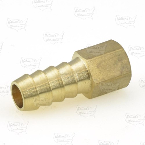 3/8” Hose Barb x 1/8” Female Threaded Adapter, Brass